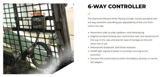2025 Diamond Mowers 26" SKID STEER MILLER STUMP GRINDER - Image 5