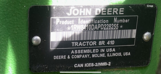 2023 John Deere 8R 410 - Image 7