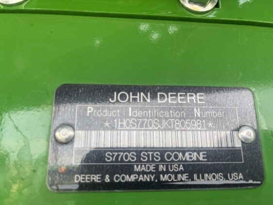 2019 John Deere S770 - Image 13