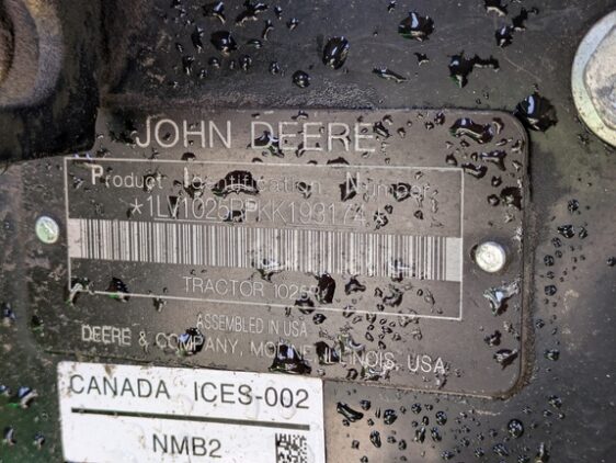 2019 John Deere 1025R - Image 12