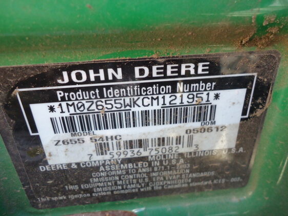 2012 John Deere Z655 - Image 8