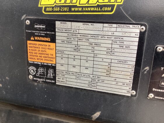 2019 Doosan GC25S-9 - Image 14