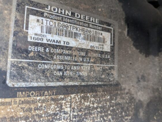 2019 John Deere 1600 - Image 10