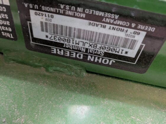 2020 John Deere 60" Blade - Image 5