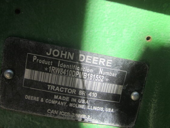 2021 John Deere 8R 410 - Image 9