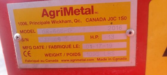 2019 Agrimetal GR-660R - Image 7