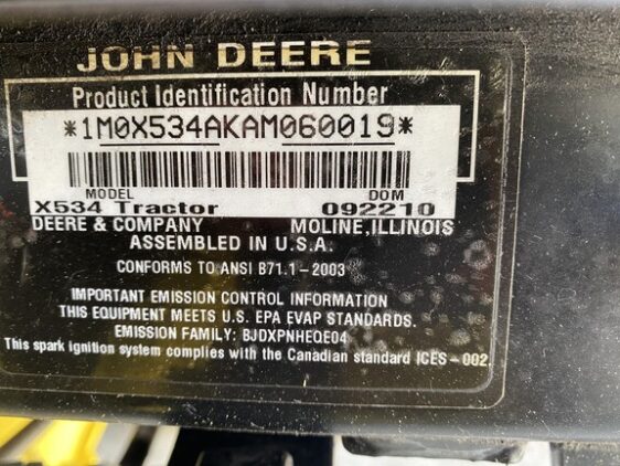 2010 John Deere X534 - Image 4