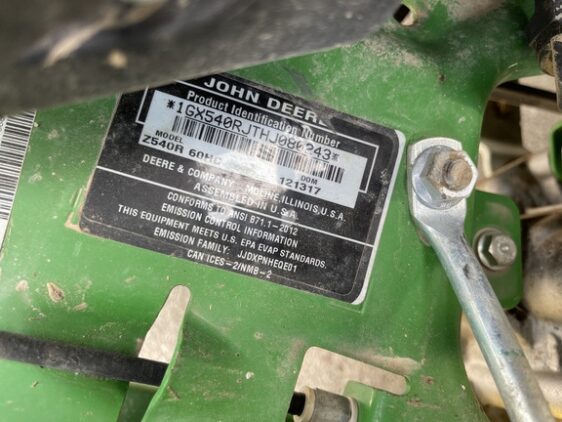 2018 John Deere Z540R - Image 8