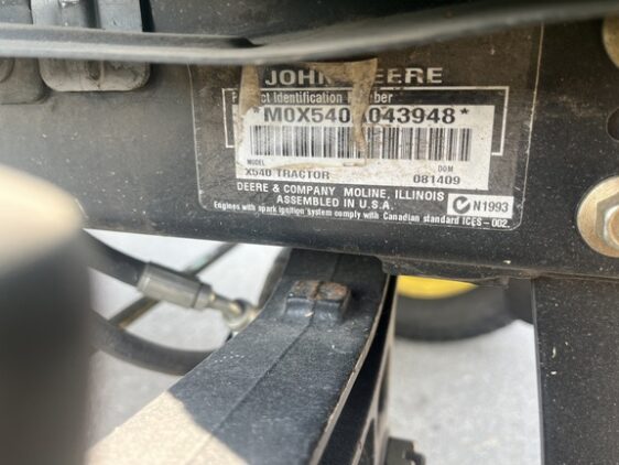 2009 John Deere X540 - Image 8