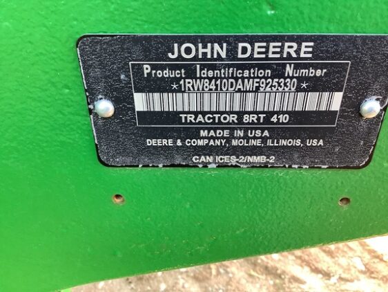 2021 John Deere 8RT 410 - Image 25