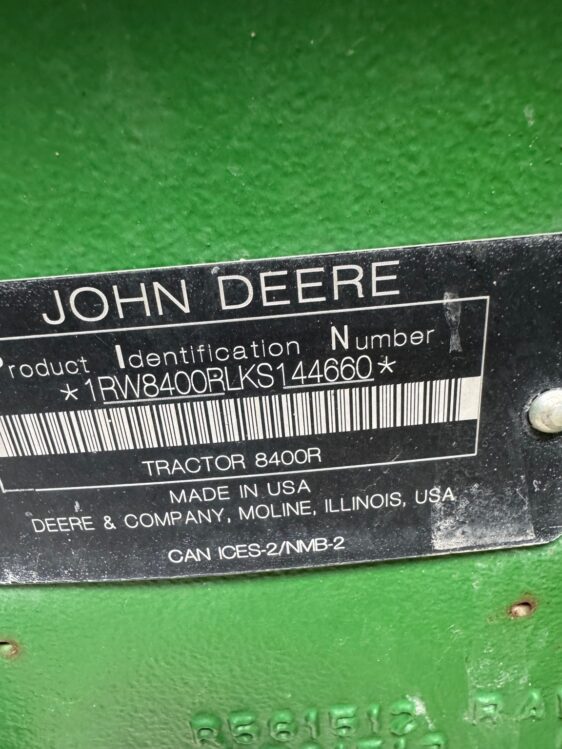 2019 John Deere 8400R - Image 10