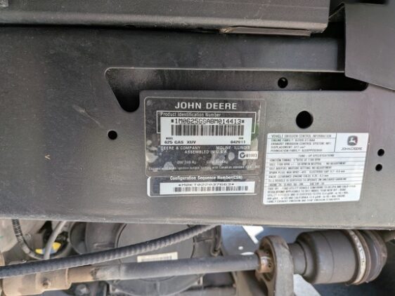 2011 John Deere XUV 625I GREEN - Image 8