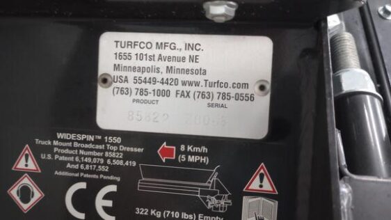 2019 Turfco 1550 - Image 5