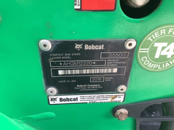 2016 Bobcat S550 - Image 14
