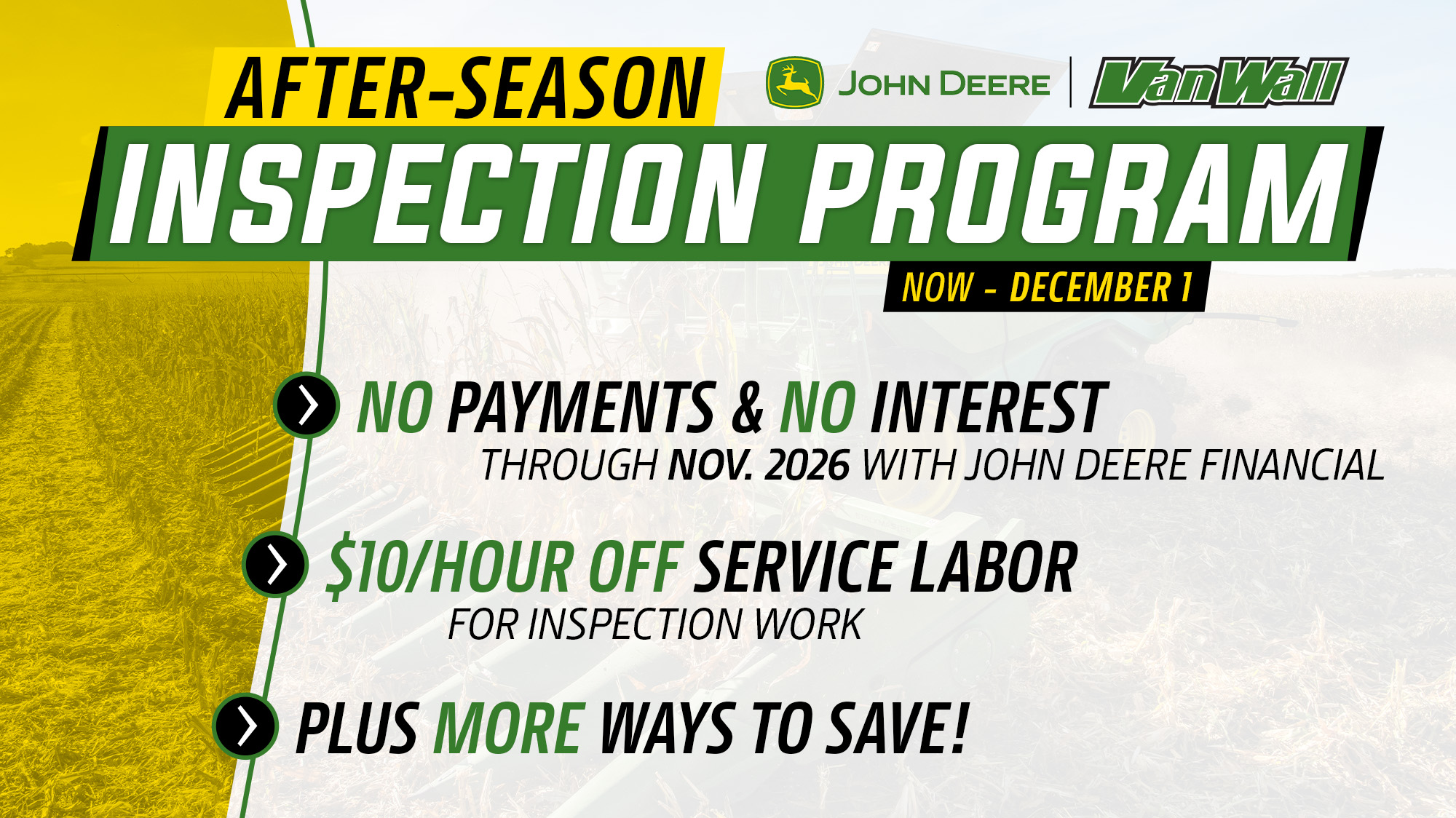 John Deere Agricultural Equipment Inspections